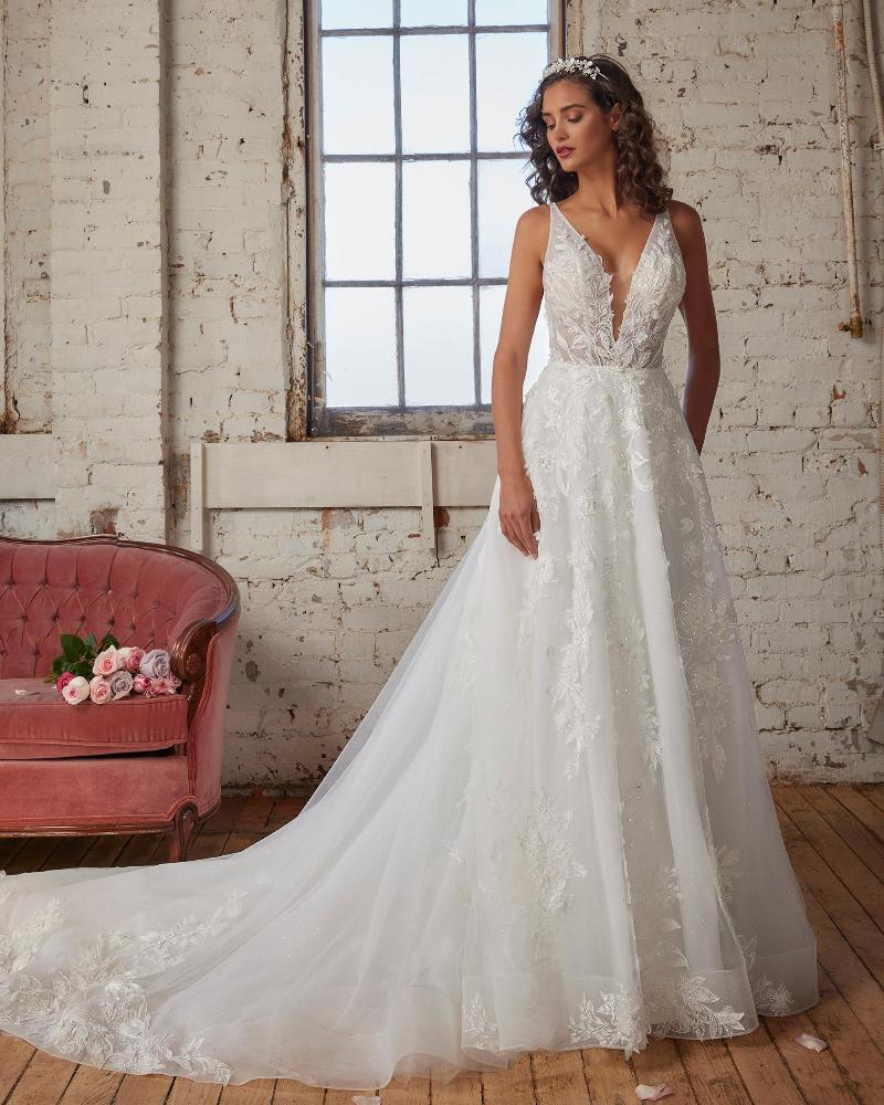 123251 lace a line wedding dress with sweetheart neckline2